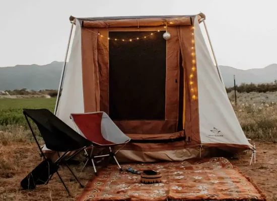 beautiful camp setup to enjoy the nature