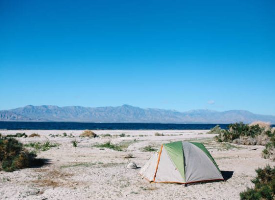 beautiful tent setup for camping at coachella
