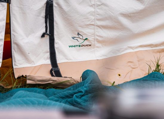 white duck outdoors canvas tent