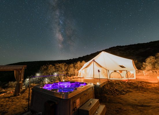 luxury glamping accomodation - bell tents