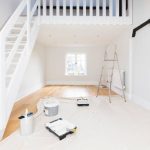 drop cloth for protecting the floor while painting