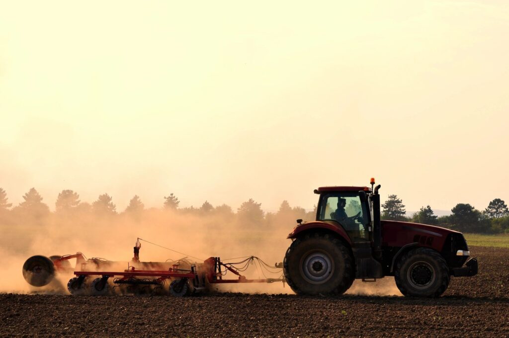 truck using canvas tarp in agriculture