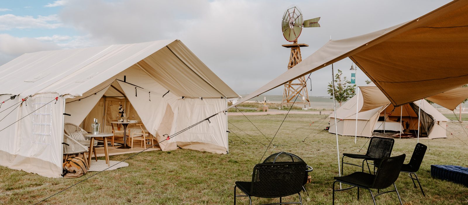 canvas wall tent for evets and parties
