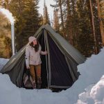 Glamping in winter