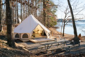glamping setup for luxury experience