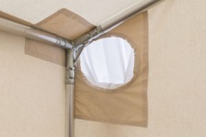 ridge pole sleeve for wall tent