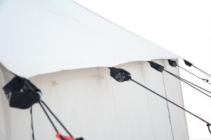 stake and tether for wall tent