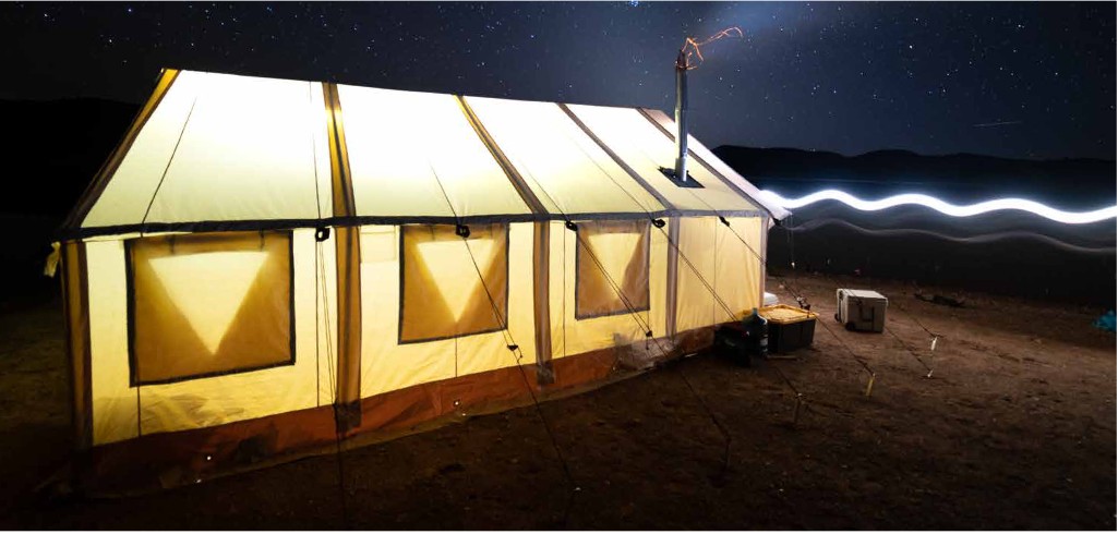 wall tent with stove for camping
