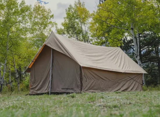 scout tent in the forest for perfect outdoor adventure