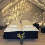 wall tent perfectly setup for glamping