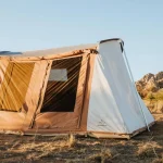 cabin tent setup in plains and mountains for all season camping