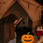 halloween camping with kids on haunted campground