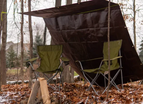 poly tarp shelter made for perfect outdoor adventure